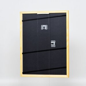 Эффектная деревянная рамка профиль 89 светло-коричневый 18x27 см антибликовое стекло