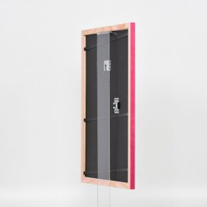 Эффектная деревянная рамка профиль 89 фиолетовый 18x32 см антибликовое стекло