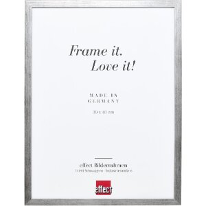 Effect Holzrahmen Profil Top S silber 7x10 cm Antireflexglas