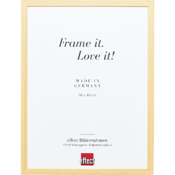 Effect Holzrahmen Profil Top S natur 21x28 cm mit Antireflexglas