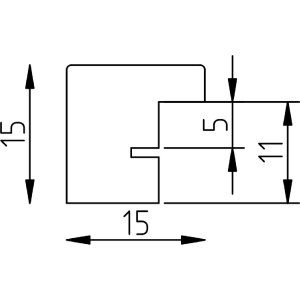 Лісовий рамка Effect Profil Top S білий 25x30 см з антиблинковим склом
