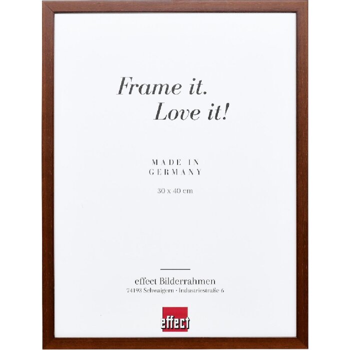 Effect Holzrahmen Profil Top S braun 42x59,4 cm mit Antireflexglas