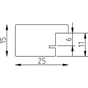 Ефектна деревяна фоторамка Profil Top Pro золотого кольору 40x40 см з антиблисковим склом