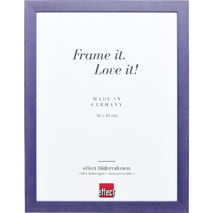 Effect Holzrahmen Profil Top Pro flieder 50x75 cm mit Antireflexglas