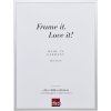 Алюмінієвий рамка для зображень серії 2, сріблястий, 40x40 см, з антибликовим склом, пожежно стійка
