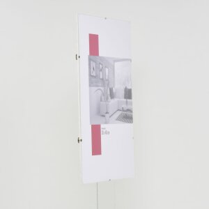 Эффектная клип-рамка 30x30 см из акрилового стекла Безрамный держатель для фотографий для настенного монтажа
