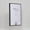 Ефектна пластикова рамка Арт чорний 13x18 см акрилове скло