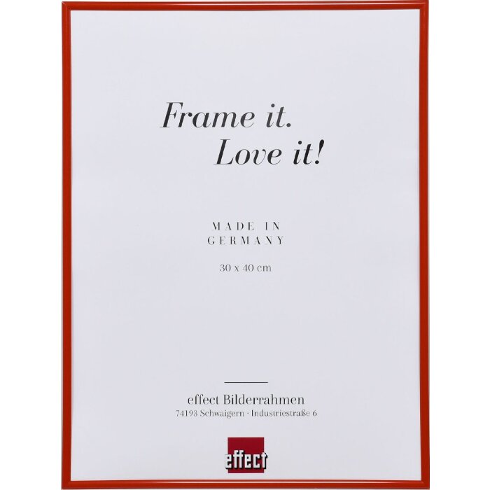 Эффектная пластиковая рама Art red 60x80 см акриловое стекло