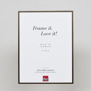 Эффектная алюминиевая фоторамка Quadro 21x29,7 см бронза акриловое стекло