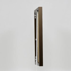Эффектная алюминиевая фоторамка Quadro 21x29,7 см бронза акриловое стекло