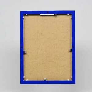 Эффектная алюминиевая фоторамка Quadro 25x35 см синее акриловое стекло