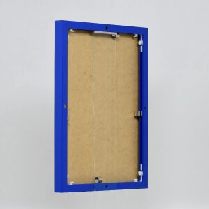 Эффектная алюминиевая фоторамка Quadro 25x35 см синее акриловое стекло