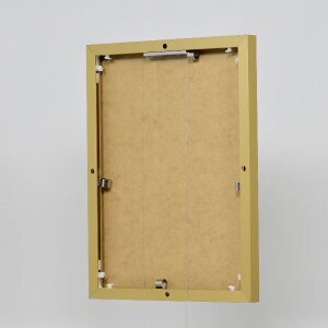Ефектна алюмінієва фоторамка Quadro 25x35 см з золотим акриловим склом