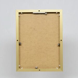 Ефектна алюмінієва фоторамка Quadro 25x35 см з золотим акриловим склом