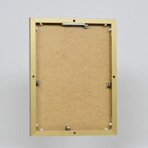 Ефектна алюмінієва фоторамка Quadro 25x35 см з золотим акриловим склом
