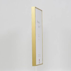 Ефектна алюмінієва фоторамка Quadro 25x35 см з золотим акриловим склом