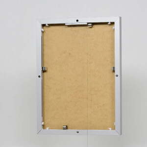 Эффектная алюминиевая фоторамка Quadro 25x60 см серебро акриловое стекло МДФ полая камера