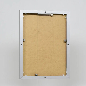 Эффектная алюминиевая фоторамка Quadro 25x60 см серебро акриловое стекло МДФ полая камера