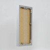 Эффектная алюминиевая фоторамка Quadro 27x48 см серебристое акриловое стекло