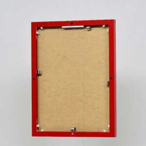 Эффектная алюминиевая фоторамка Quadro 30x30 см красное акриловое стекло