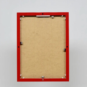 Эффектная алюминиевая фоторамка Quadro 30x30 см красное акриловое стекло