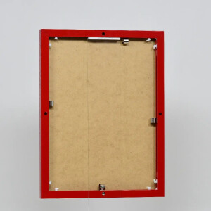 Эффектная алюминиевая фоторамка Quadro 30x30 см красное акриловое стекло