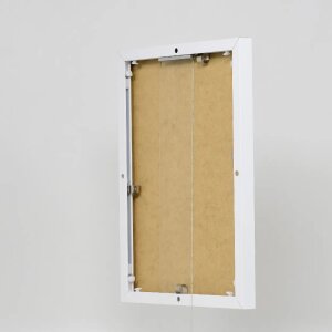 Ефектна алюмінієва фоторамка Quadro 30x40 см з білого акрилового скла