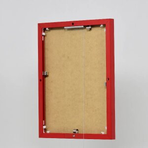 Ефектна алюмінієва фоторамка Quadro 30x40 см з червоного акрилового скла