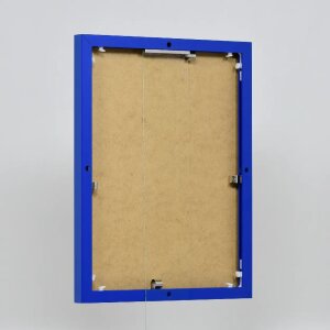 Ефектна алюмінієва фоторамка Quadro 30x40 см, синє акрилове скло