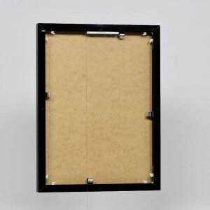 Ефектна алюмінієва фоторамка Quadro 30x40 см, чорне глянцеве акрилове скло