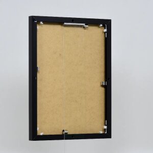 Ефектна алюмінієва фоторамка Quadro 30x40 см, чорне глянцеве акрилове скло