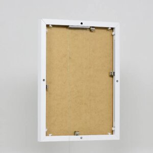 Ефектна алюмінієва фоторамка Quadro 60x90 см з білого акрилового скла