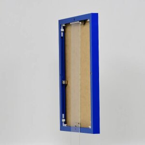 Ефектна алюмінієва фоторамка Quadro 60x90 см, синє акрилове скло
