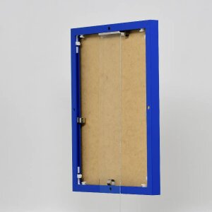 Ефектна алюмінієва фоторамка Quadro 60x90 см, синє акрилове скло