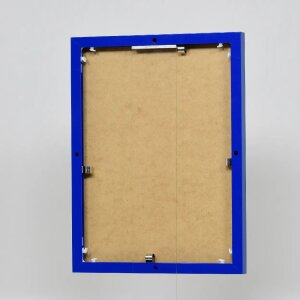 Ефектна алюмінієва фоторамка Quadro 60x90 см, синє акрилове скло
