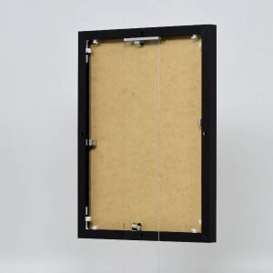 Ефектна алюмінієва фоторамка Quadro 60x90 см, чорне акрилове скло