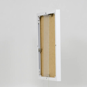 Эффектная алюминиевая фоторамка Quadro 30,5x91,5 см белое акриловое стекло