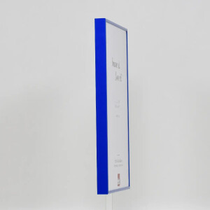 Эффектная алюминиевая фоторамка Quadro 30,5x91,5 см синее акриловое стекло