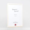 Эффектная деревянная рамка профиль 32 белый 9x13 см акриловое стекло