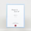 Эффектная деревянная рама профиль 32 синий 40х40 см акриловое стекло