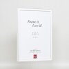 Картинна рамка з масиву дерева, профіль 39 білий 10x15 см, акрилове скло