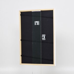 Рамка для картини з масиву дерева, профіль 39 білий 18x24 см, акрилове скло