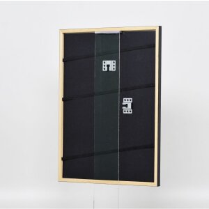 Картинна рамка з масиву дерева, профіль 39 чорний 30x30 см, акрилове скло
