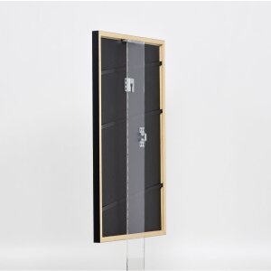 Картинна рамка з масиву дерева, профіль 39 чорний 40x50 см, акрилове скло