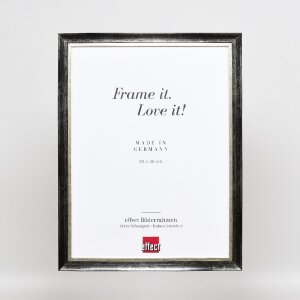 Effect Holz-Bilderrahmen Profil 40 Platin 10x10 cm Acrylglas