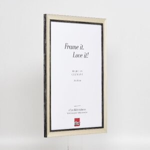 Effect Holz-Bilderrahmen Profil 40 Silber 10x15 cm Acrylglas