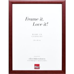 Effect Holz-Bilderrahmen Profil 43 rot 9x13 cm Kunstglas 0432-0913-07