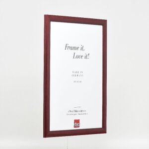 Effect Holz-Bilderrahmen Profil 43 rot 9x13 cm Kunstglas 0432-0913-07