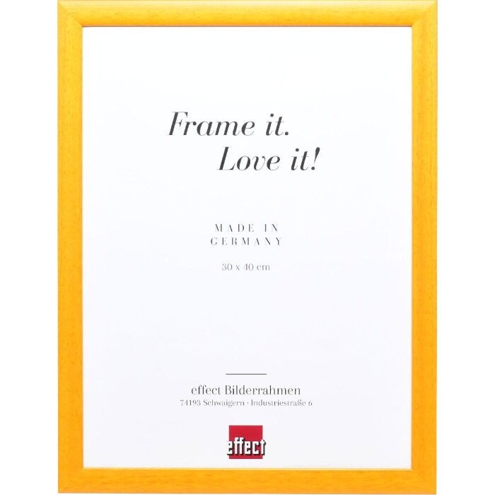 Effect Holz-Bilderrahmen Profil 43 honig 9x13 cm Kunstglas