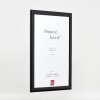 Effect Holz-Bilderrahmen Profil 43 schwarz hochglanz 29,7x42 cm Kunstglas